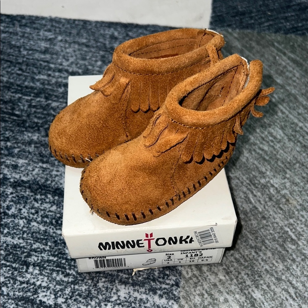 Minnetonka Back Strap Bootie